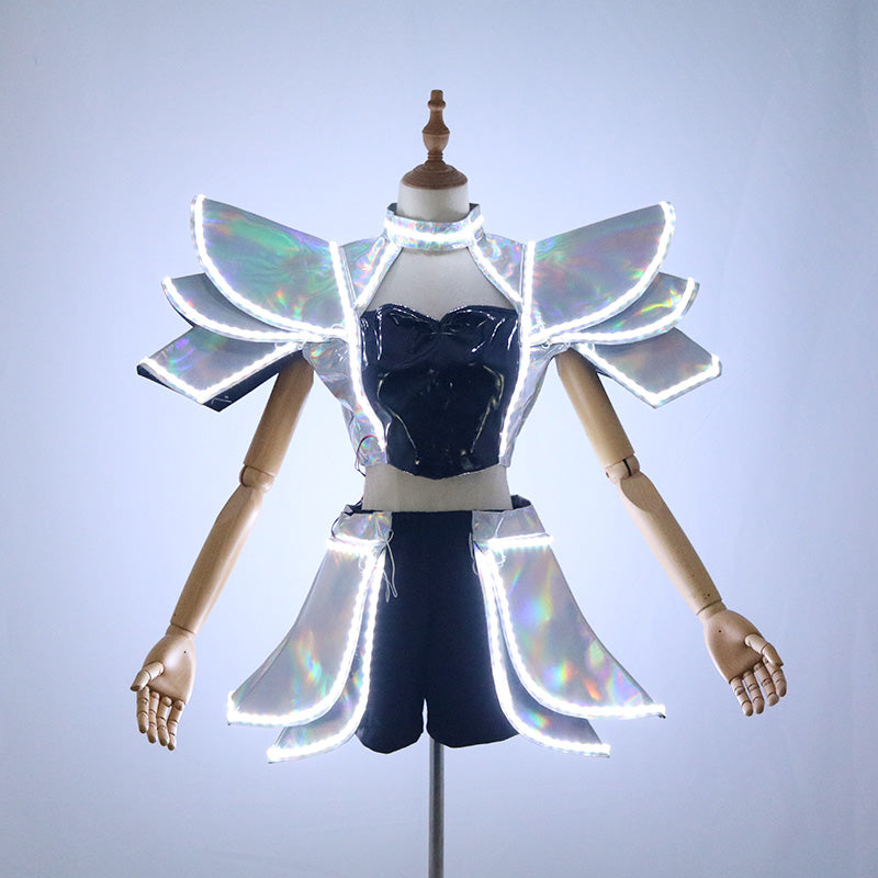 Robot LED Illuminated Women's Dance Dress