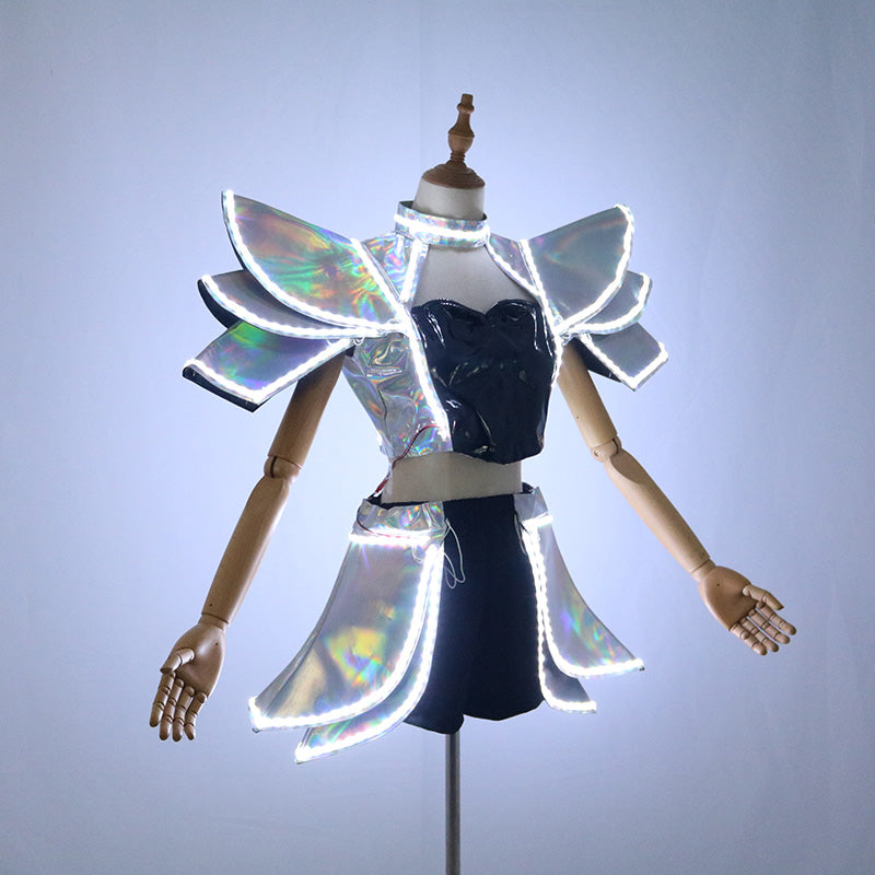 Robot LED Illuminated Women's Dance Dress