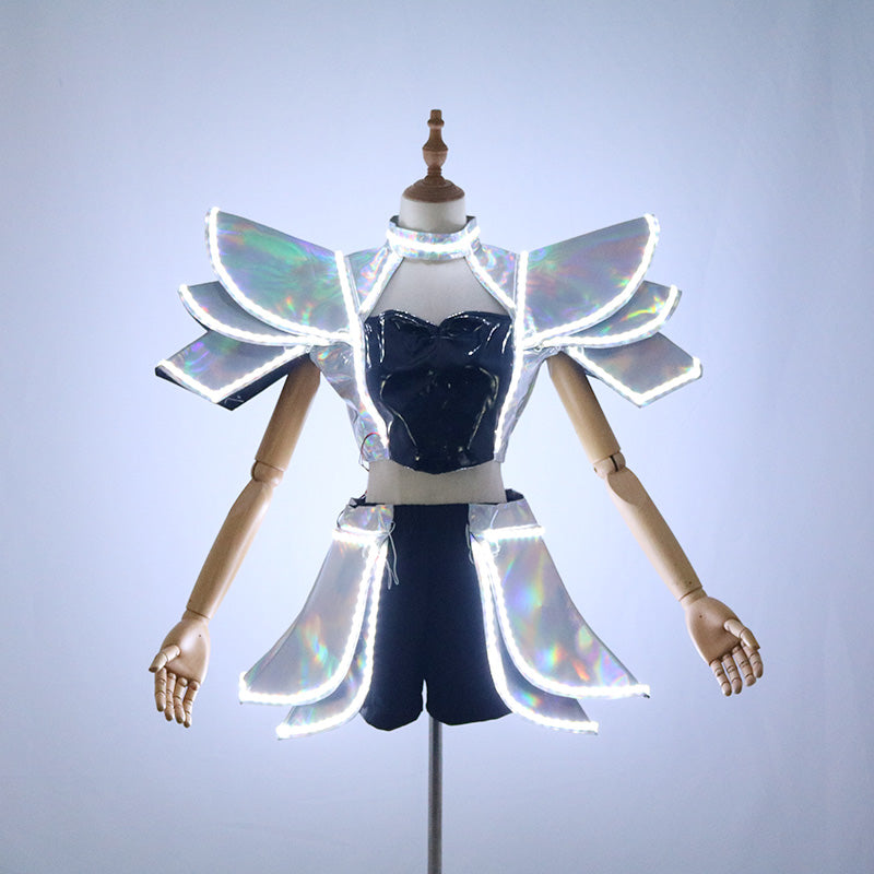 Robot LED Illuminated Women's Dance Dress