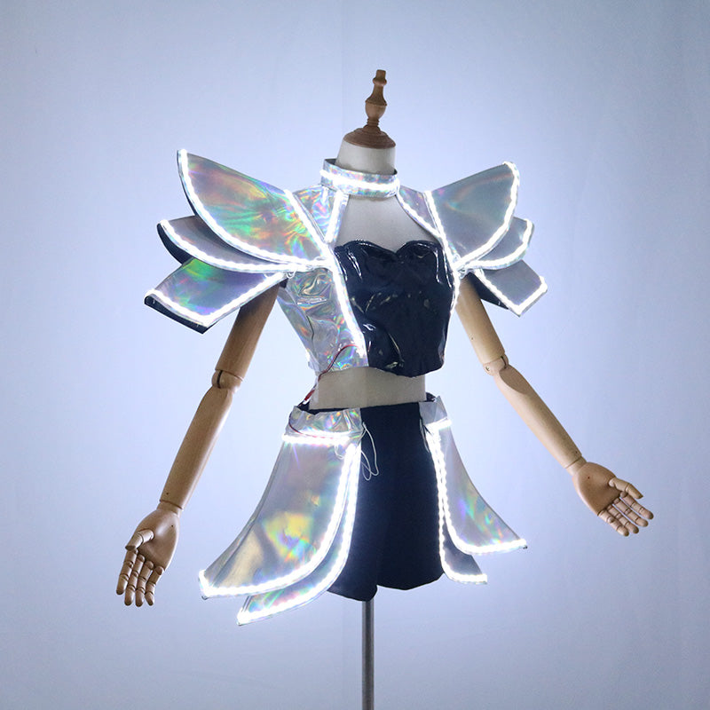 Robot LED Illuminated Women's Dance Dress
