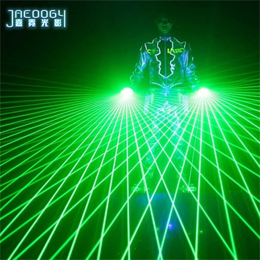 Green Laser Gloves for Concert, Bar, Street Dance, Jump Di Luminous Clothing, Party, DJ Singer, Luminous Props