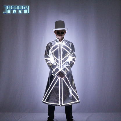 New Men's LED Luminous Clothing Stage Performance DJ Party Luminous Props