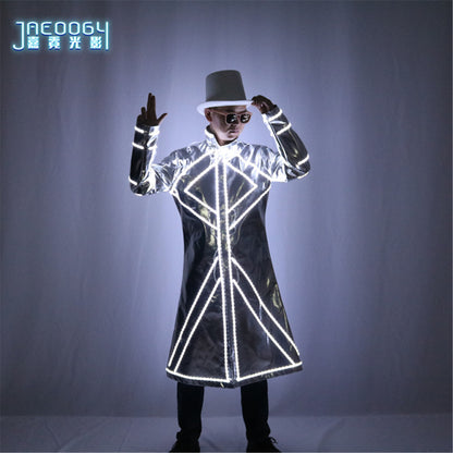 New Men's LED Luminous Clothing Stage Performance DJ Party Luminous Props