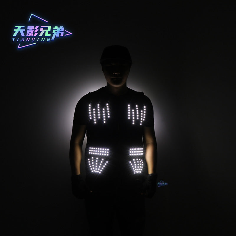 LED Luminous Vest Vest Nightclub Performance Light Clothing Party DJ Street Dance Mechanical Dance Song Dance, Props