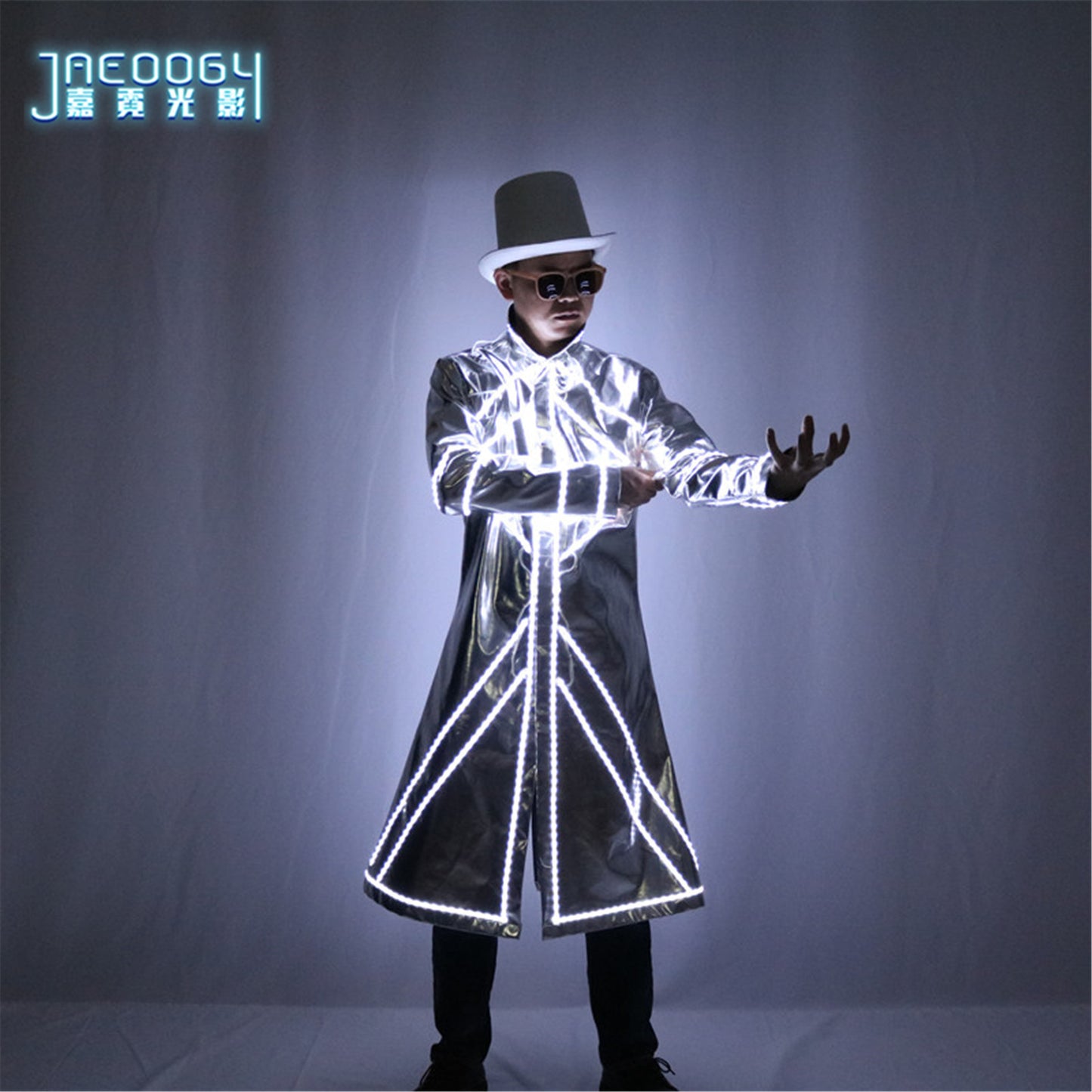 New Men's LED Luminous Clothing Stage Performance DJ Party Luminous Props