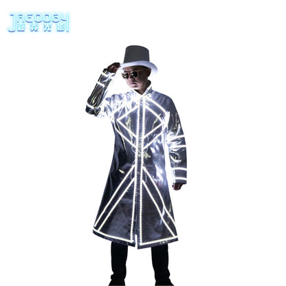 New Men's LED Luminous Clothing Stage Performance DJ Party Luminous Props