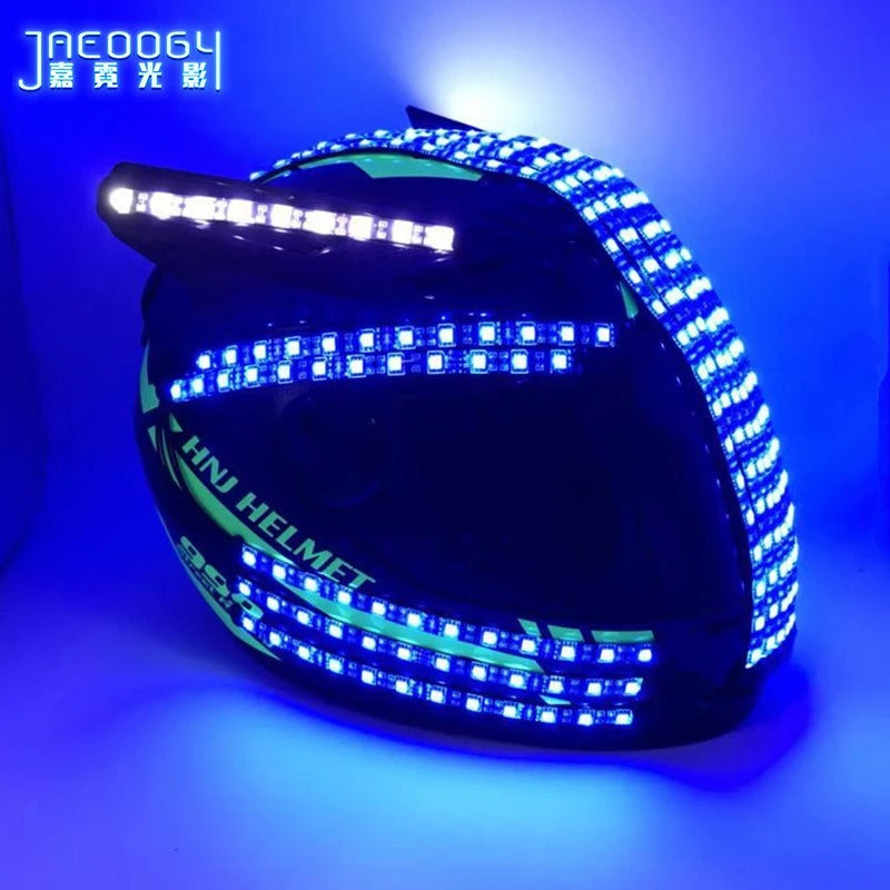 Sparkling Marquee luminous helmet, luminous LED helmet, luminous, robot, suit accessories, fashionable