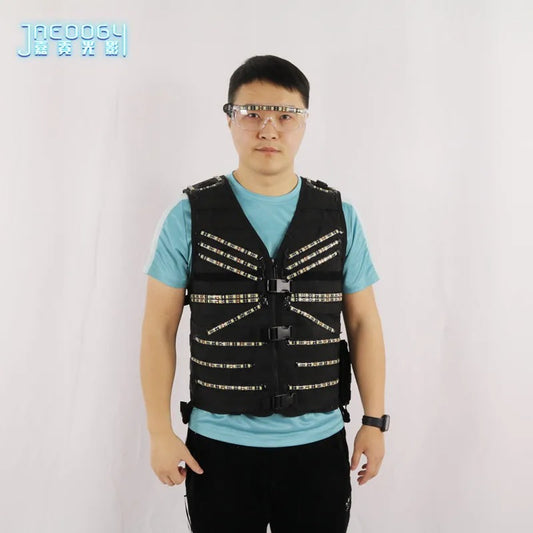 New Stage Luminous Vest LED Clothing Party Flash Glasses Night Show DJKTV Performance Fluorescent Clothing Props