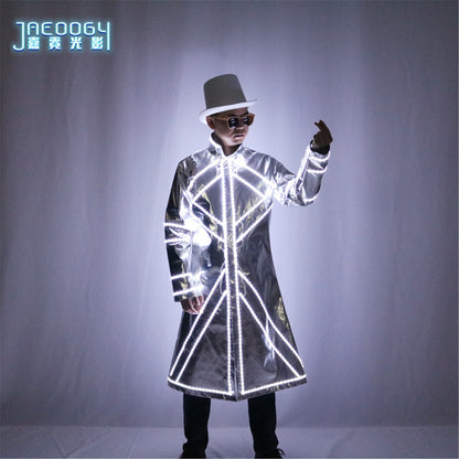 New Men's LED Luminous Clothing Stage Performance DJ Party Luminous Props