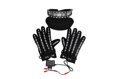 Colored LED luminous gloves, luminous glasses, fluorescent party props, performance laser dance props