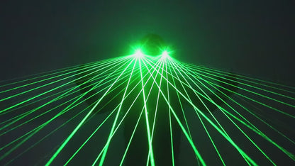 Laser party green and red laser glasses, DJ stage performance glowing mask, Halloween night dance fluorescent props